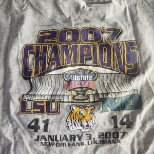 LSU Tigers 2007 Champions Allstate Sugar Bowl T-Shirt XL